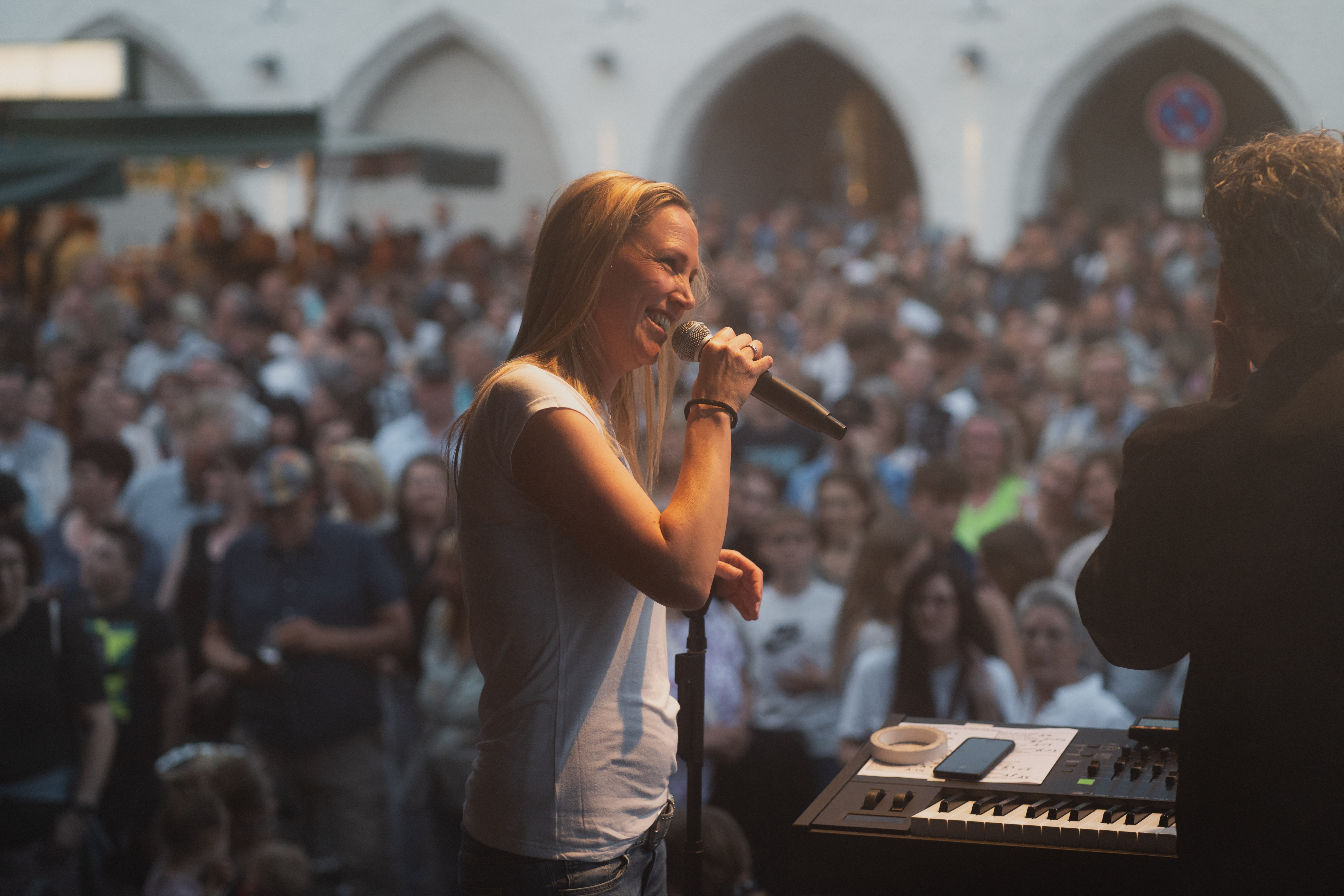 Musikgruppe auf der Bühne