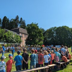 Morgenkreis während der Aktionswoche auf Haus Hohenbusch