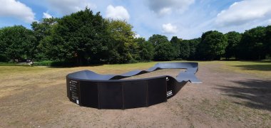 Mobile Pumptrack-Anlage im Ziegelweiherpark