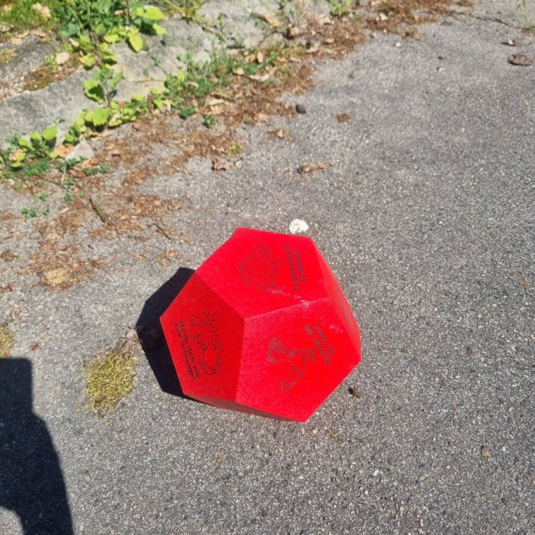 Bewegungswürfel Dieser Schaumstoffwürfel mit aufgedruckten Tierzeichnungen und Kurzanweisungen ist ideal geeignet für lustige Spiele.