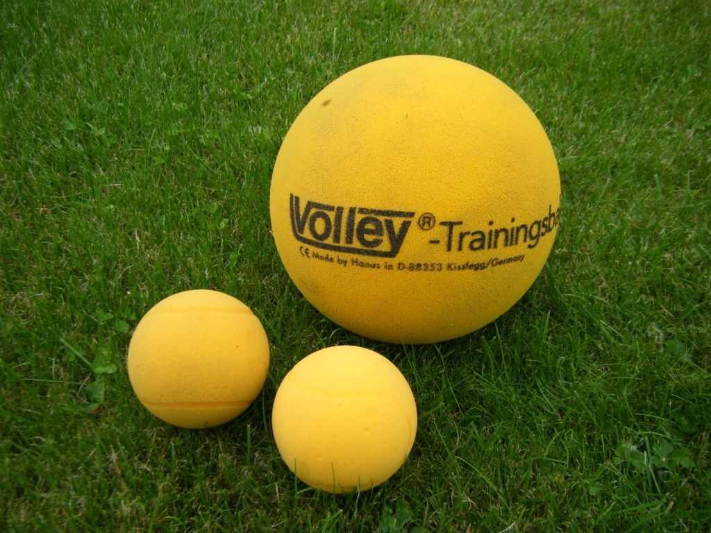 Softbälle (klein): Die Softbälle aus Weichschaumstoff verfügen über eine hohe Sprungkraft.