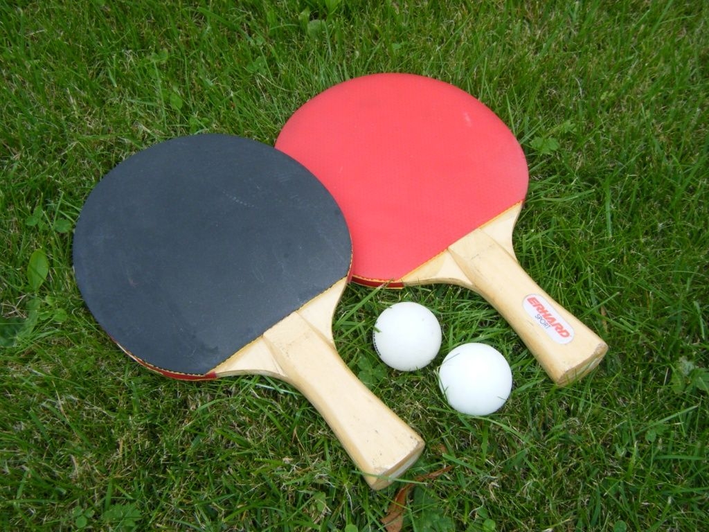 Tischtennis-Sets: Ein Tischtennis-Set besteht aus 2 Tischtennis-Schlägern und einem Tischtennis-Ball.