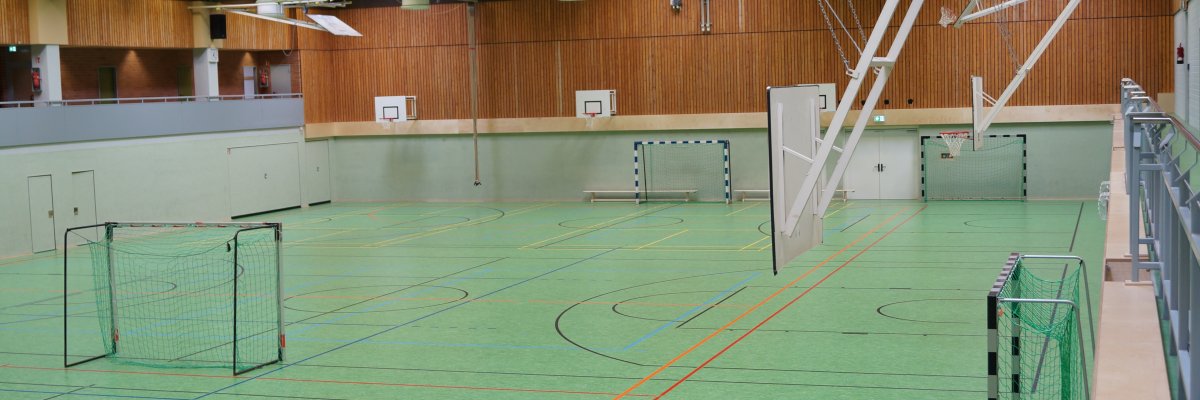 Innenbereich einer Sporthalle