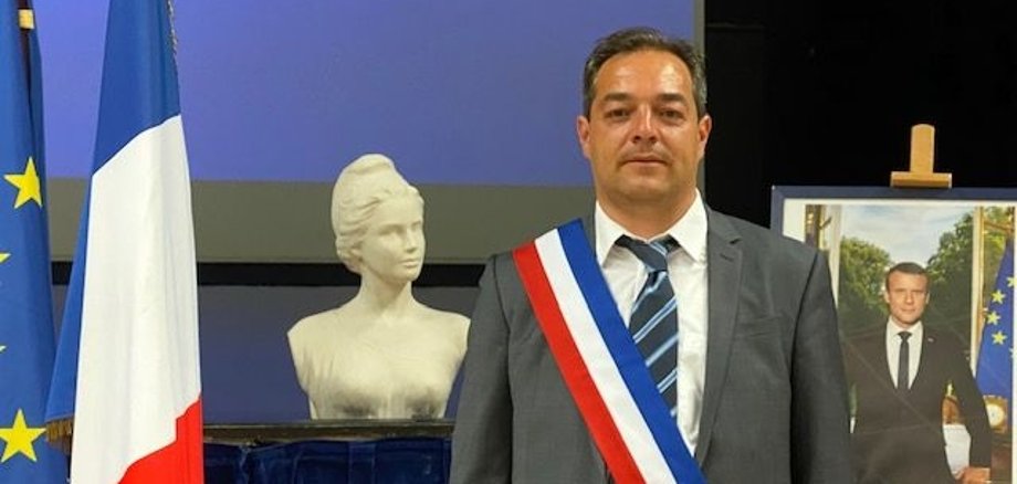 David Juquin, der neue Bürgermeister der Partnerstadt Saint James 