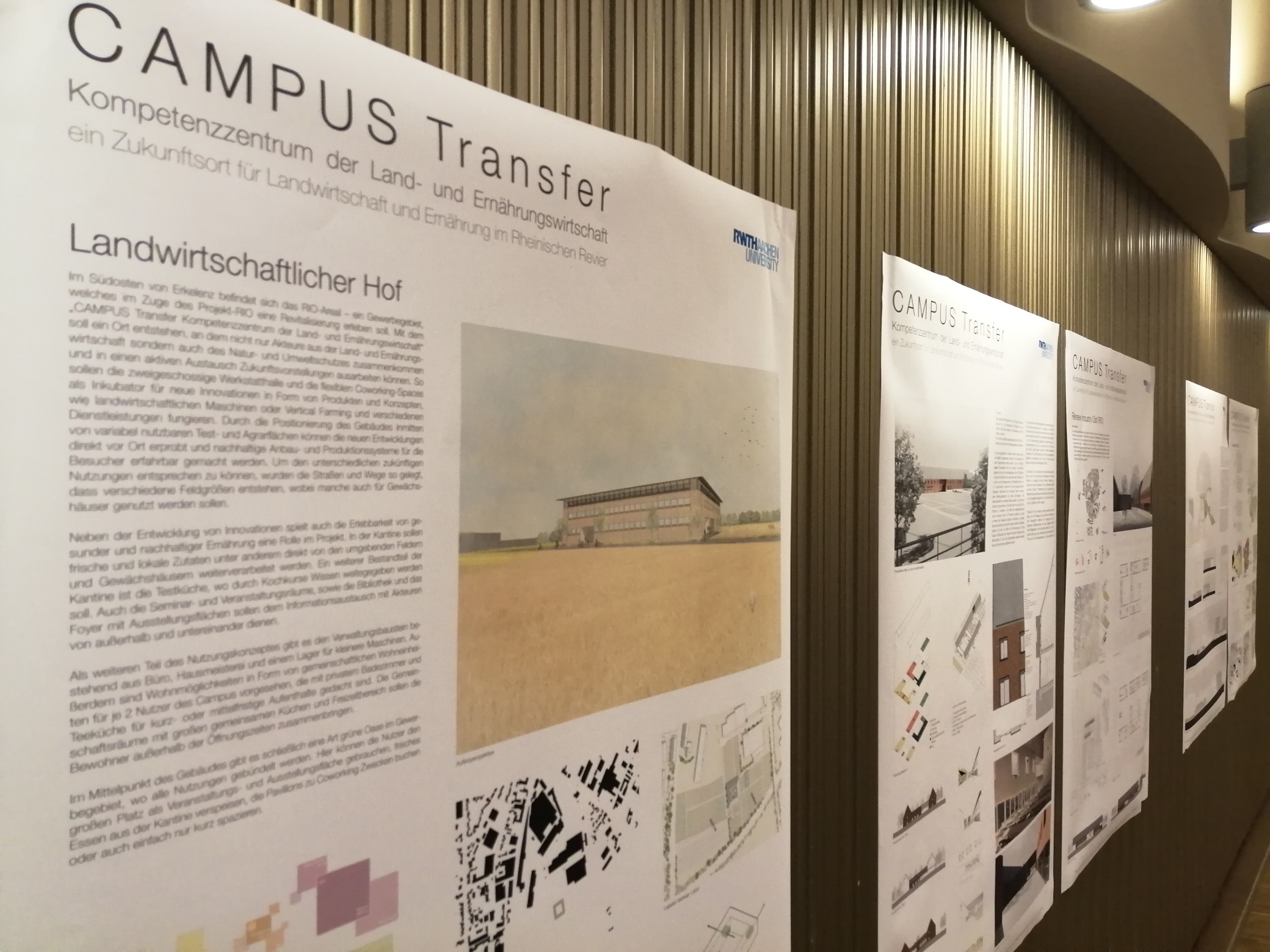 Informationsplakate für das Projekt Campus Transfer
