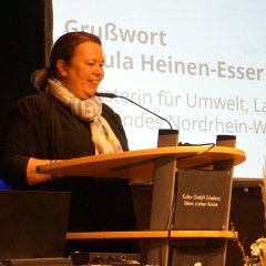 Die NRW Landwirtschaftsministerin am Rednerpult