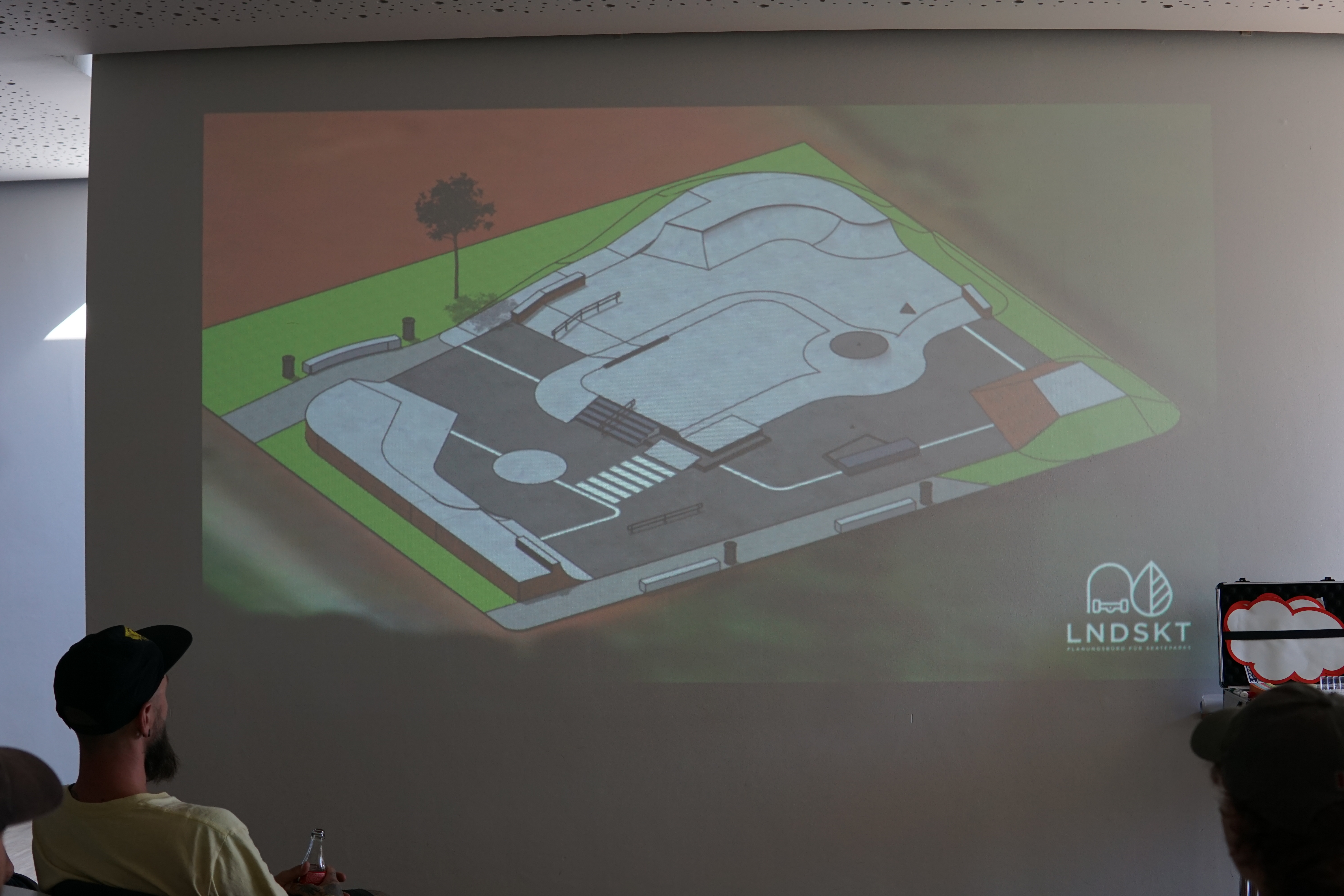 Foto des 1. Entwurfs vom neuen Skatepark in Erkelenz