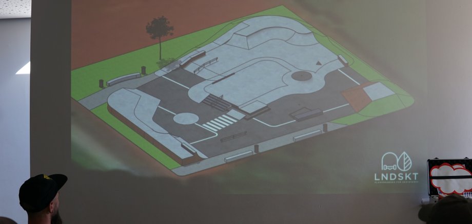 Foto des 1. Entwurfs vom neuen Skatepark in Erkelenz