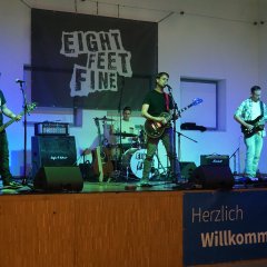 Die Band Eight Feet Fine spielte auf dem ersten Erkelenzer Ehrenamtsfest für junge Menschen.