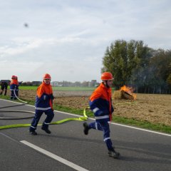 Die Jugendfeuerwehr der Stadt Erkelenz machte eine Übung.