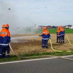 Eindrucksvoll zeigte die Jugendfeuerwehr der Stadt Erkelenz ihr erlerntes Knowhow