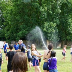 Stellvertretender Bürgermeister Peter London während der Wasserschlacht.