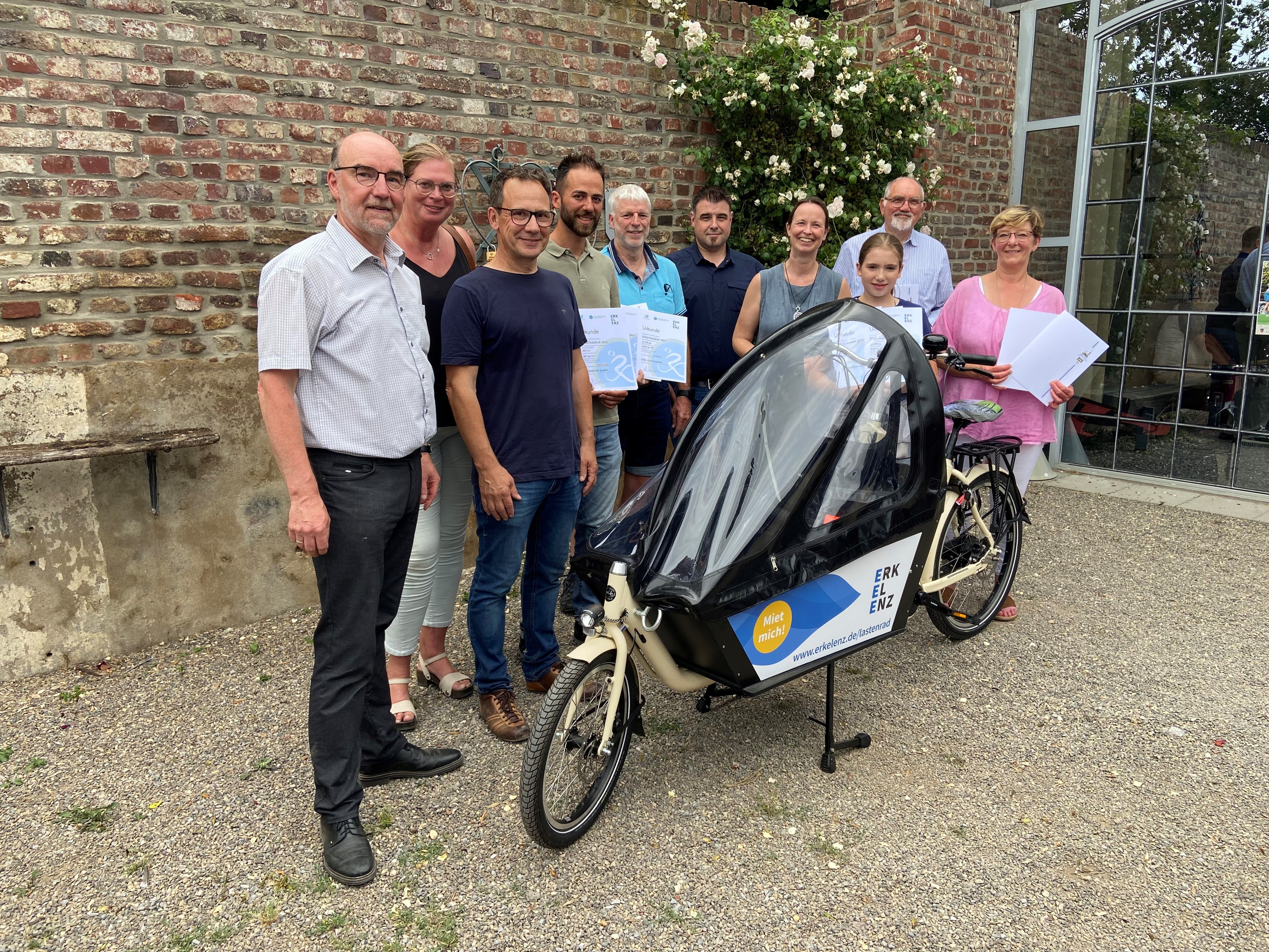 Gruppenfoto Sieger-Teams Stadtradeln