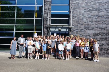 Gruppenfoto Schüler Cusanus-Gymnasium