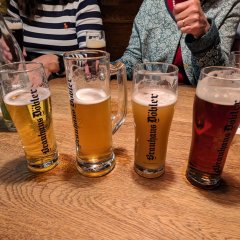 die verschiedenen Biersorten im Brauhaus Döbler