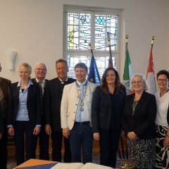 Gruppenfoto im Alten Rathaus