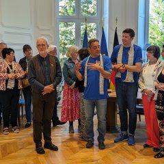 Michael Franke wurde zum Ehrenbürger der Stadt Saint-James ernannt.