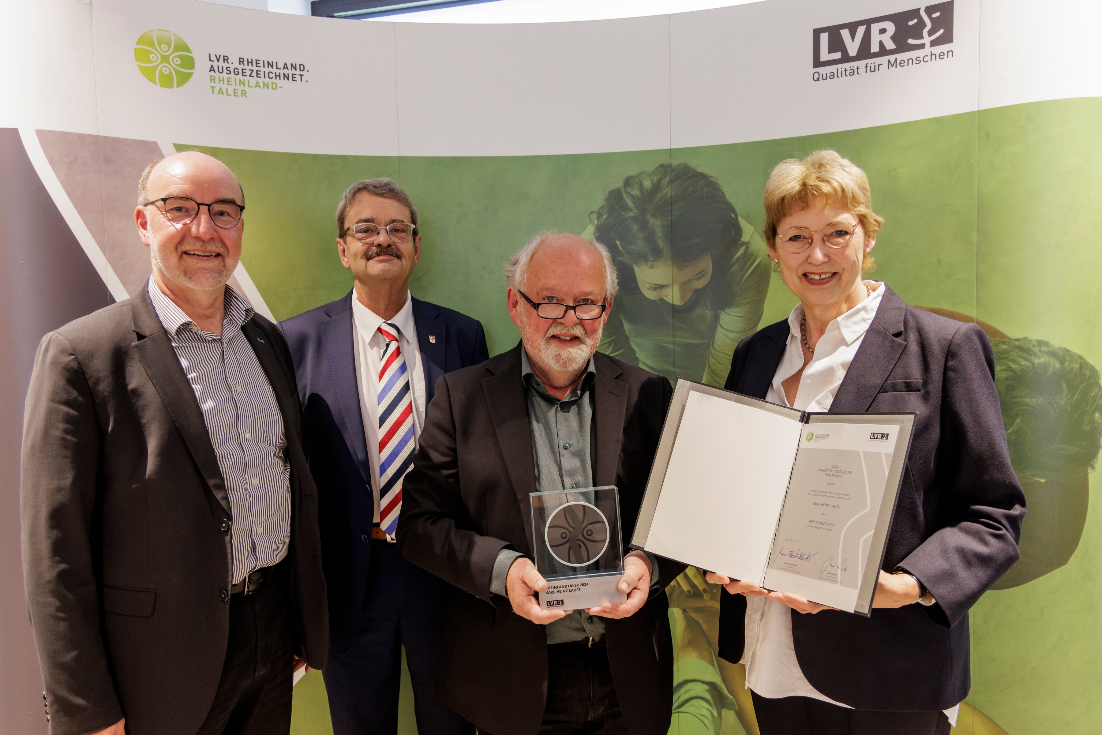 Rheinlandtaler an Karl-Heinz Laufs