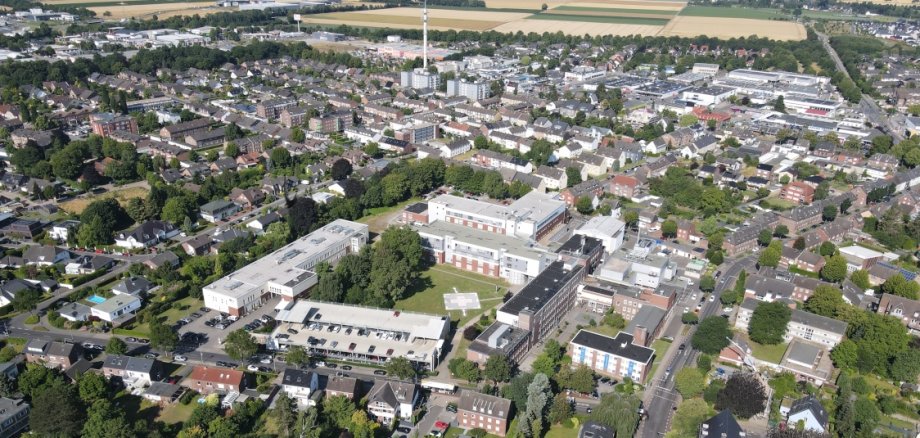 Drohnenaufnahme: Krankenhaus Erkelenz
