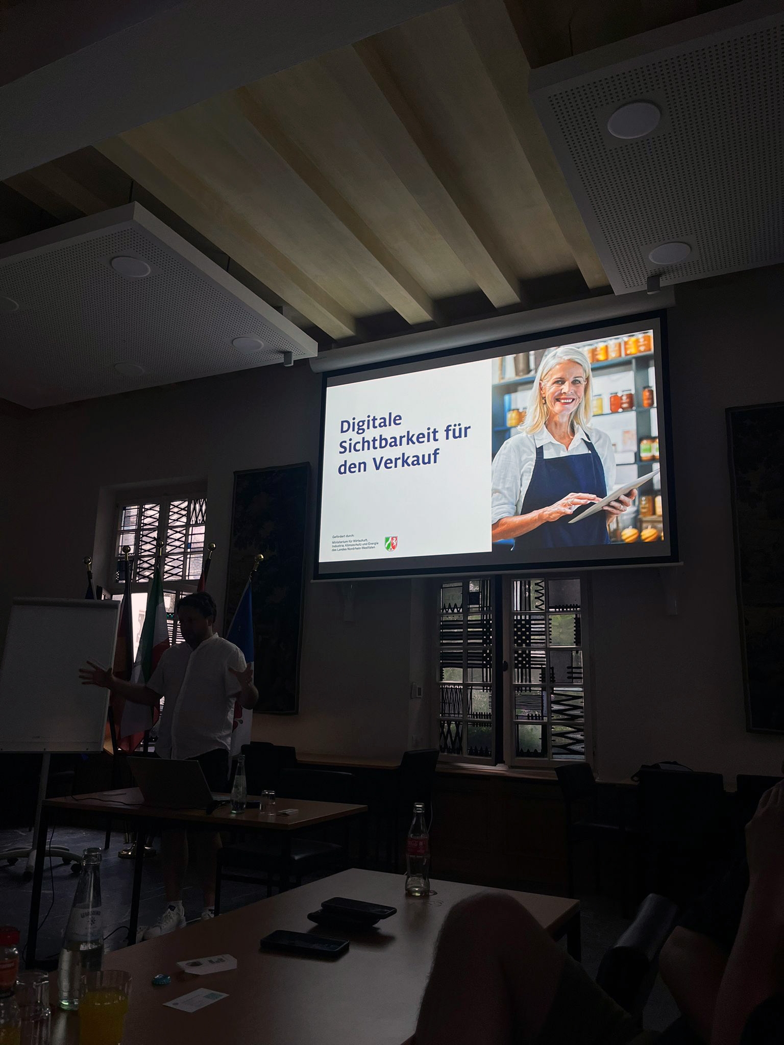 Foto eine Powerpoint-Präsentation