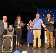 Rolf Gatzen erhielt die Ehrenbürgerwürde in Saint-James. Rolf Gatzen erhielt die Ehrenbürgerwürde in Saint-James.