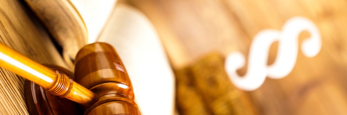 Court gavel and paragraph sign Court gavel and paragraph sign