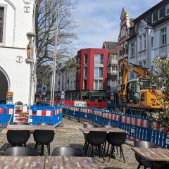 Baustelle am Markt - Versorgungsarbeiten