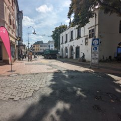 Bauarbeiten am Erkelenzer Marktplatz