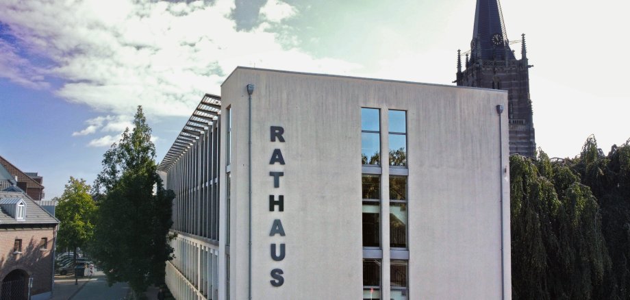 Drohnenaufnahme Stadtverwaltung