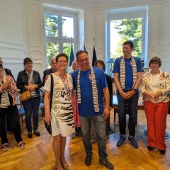 Friederike Grates wurde zum Ehrenbürger der Stadt Saint-James ernannt.