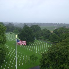 Der amerikanische Soldatenfriedhof in Saint-James