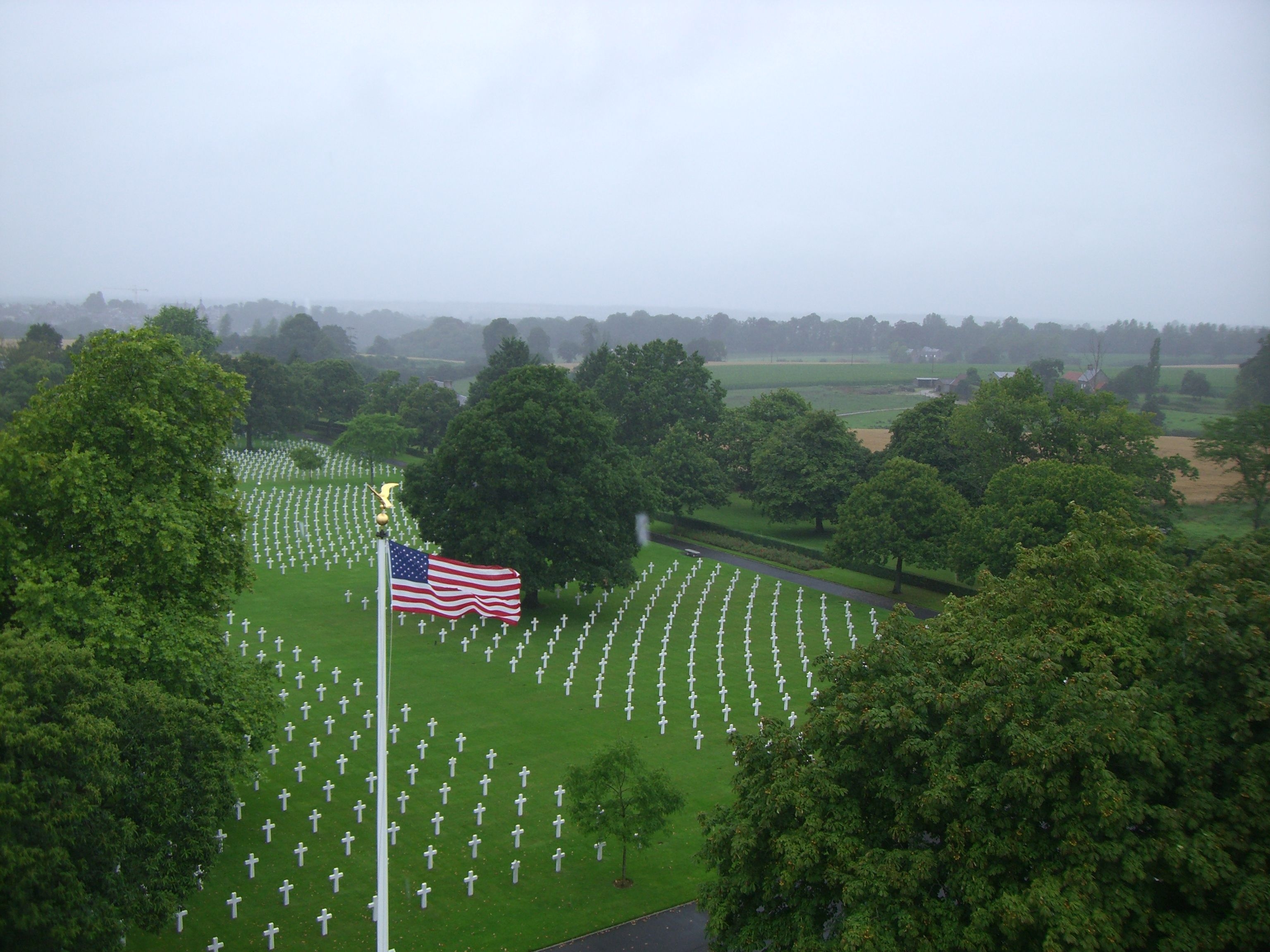 Der amerikanische Soldatenfriedhof in Saint-James