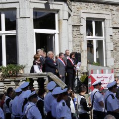 Festakt am Rathaus in Saint-James zum 40-jährigen Bestehen der Städtepartnerschaft
