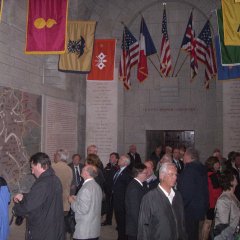 Die Gäste aus Erkelenz beim Besuch einer Ausstellung am Mont St. Michel