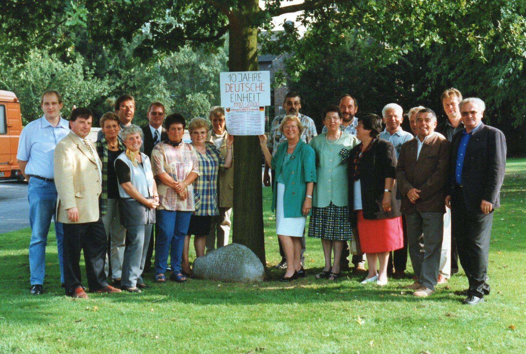 Erkelenzer mit Gästen aus Thum anlässlich des 10. Jahrestages der Deutschen Einheit