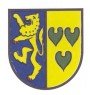 Wappen der ehemaligen Gemeinde Kückhoven: Das Wappen ist gespalten: vorn in Blau ein goldener (gelber) rotbezungter undbewehrter Löwe, hinten in Gold (Gelb) drei (2:1) grüne Kleeblätter. Grundlage ist das Wappen der Herren von Kückhoven.