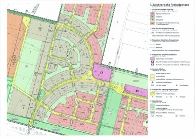 Beispiel eines Bebauungsplanes der Stadt Erkelenz