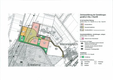 Auszug des Flächennutzungsplanes der Stadt Erkelenz
