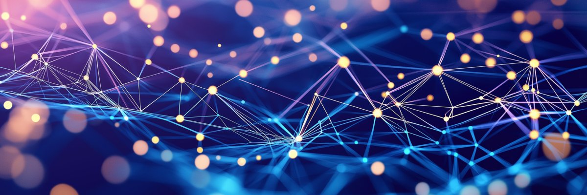 Digitales Netzwerk-Visualisierungskonzept mit vernetzten Lichtpunkten und Verbindungslinien Digitales Netzwerk-Visualisierungskonzept mit vernetzten Lichtpunkten und Verbindungslinien