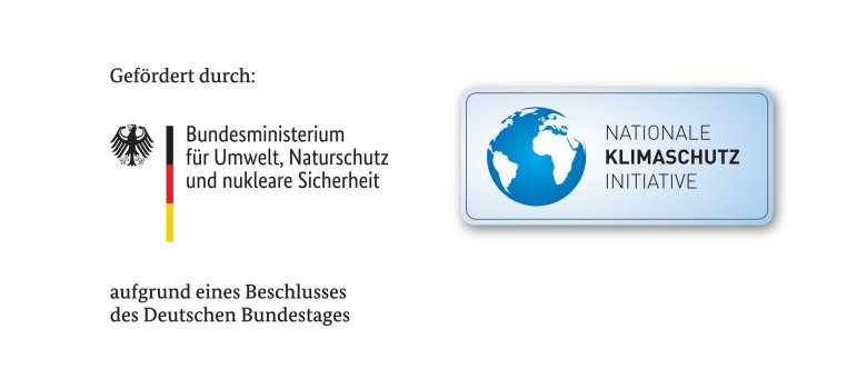 Logo Bundesumweltministerium und Logo nationale Klimaschutz-Initiative