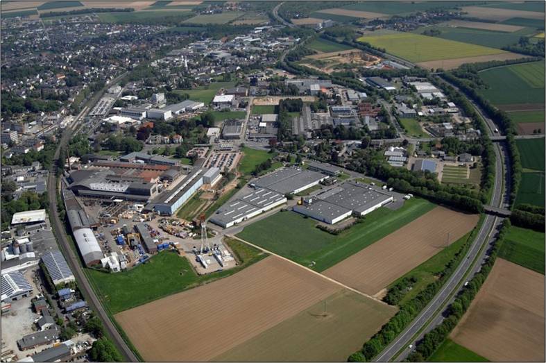 Gewerbegebiet Ost Drohnenaufnahme