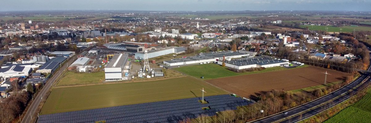 Gewerbegebiet Ost Drohnenaufnahme 