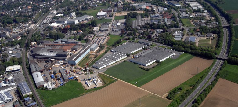 Eine Luftaufnahme des Gewerbegebietes Erkelenz-Ost 